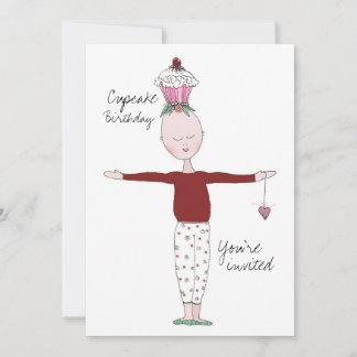 Vorlage für die Einladung zum Geburtstag des Cupca