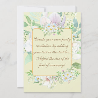 Vorlage für die elegante pastelfarbene Einladungsk