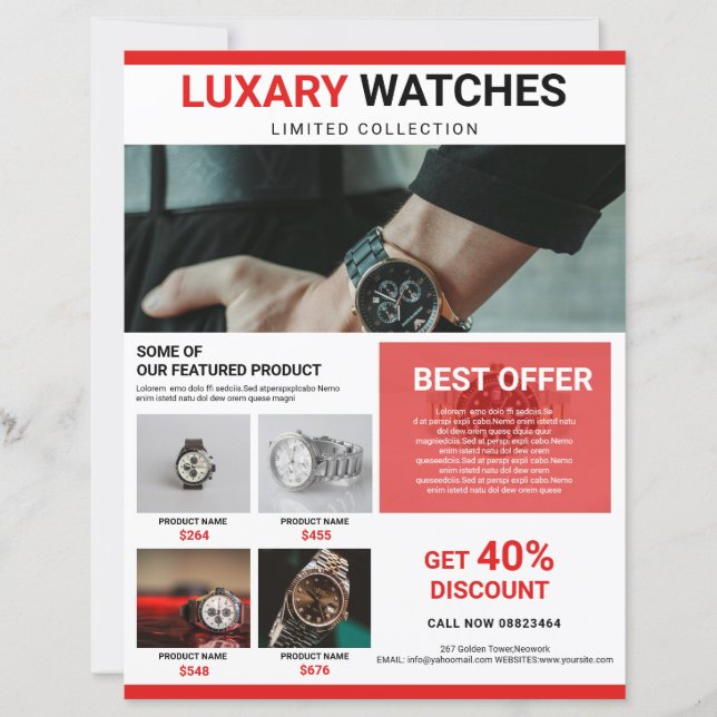 Vorlage für die Flyer-Werbeaktion (Vorderseite)