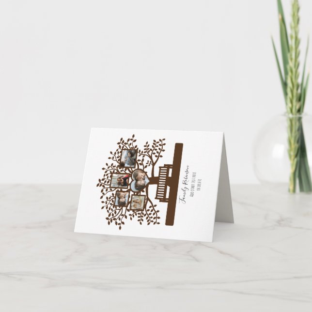 Vorlage für die Fotocollage-Familie Personalisiert (Vorderseite)