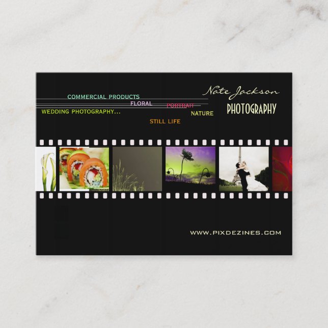 Vorlage für die Fotos der Portfoliokarten Visitenkarte (Vorderseite)