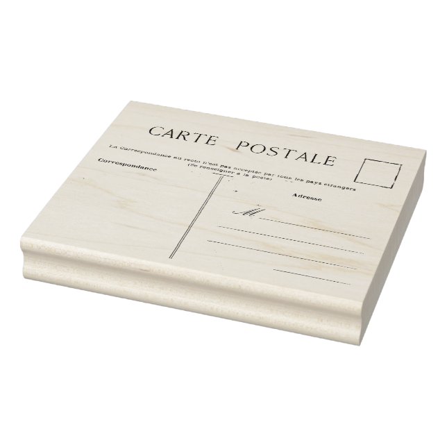 Vorlage für die französische Postkarte Gummistempel (Stempel)