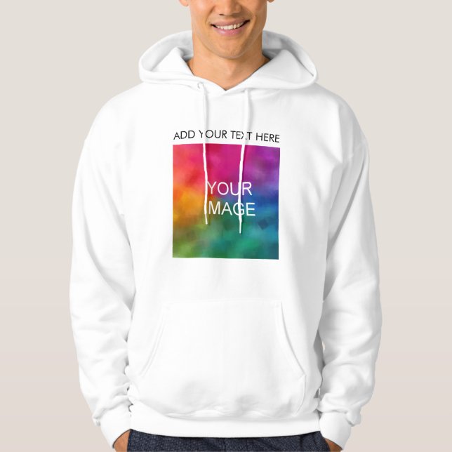 Vorlage für die Frontgestaltung des Fotos Text hin Hoodie (Vorderseite)