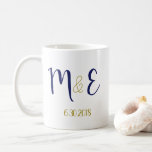Vorlage für die Gastgeschenk Hochzeit der Kaffee-T Kaffeetasse<br><div class="desc">Tasse-Monogram-Gastgeschenk Hochzeit</div>