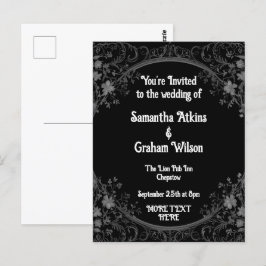 Vorlage für die gedruckte Hochzeitserklärung Postkarte