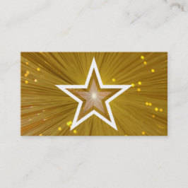 Vorlage für die Gold Star Visitenkarte - weiß Rück