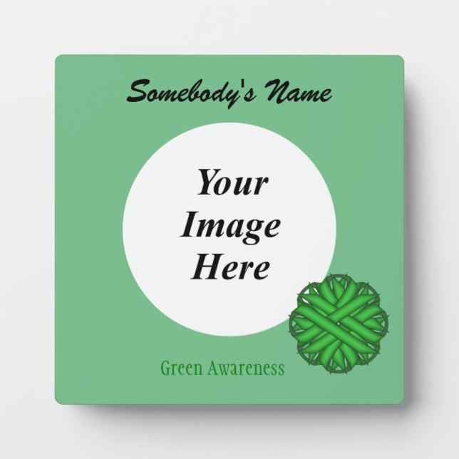Vorlage für die grüne Blume von Multifunktionsleis Fotoplatte (Vorderseite)