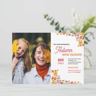 Vorlage für die Herbstfotografie-Mini-Sitzung