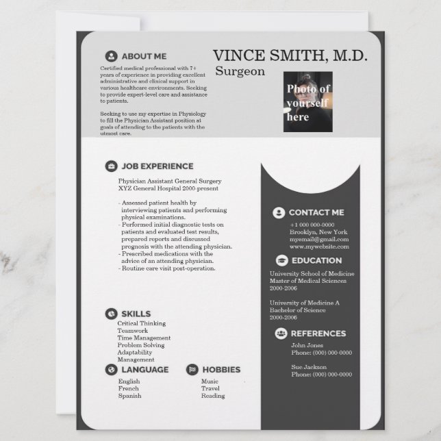 Vorlage für die individuell anpassbare Menge mit F Briefbogen (Vorderseite)