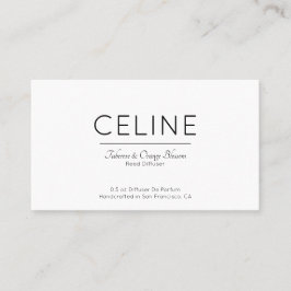 Vorlage für die Minimalistische Visitenkarten-Kart Visitenkarte