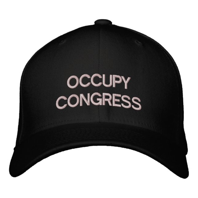 Vorlage für die Occupy Congress Cap Bestickte Kappe (Vorderseite)