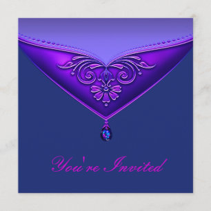 Vorlage für die Party Einladung von Lila Jeden Anl