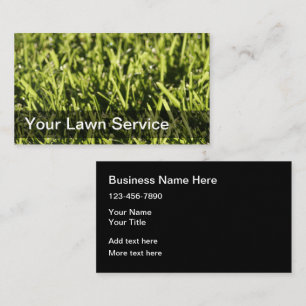 Vorlage für die perfekte Lawn Service Business Car Visitenkarte