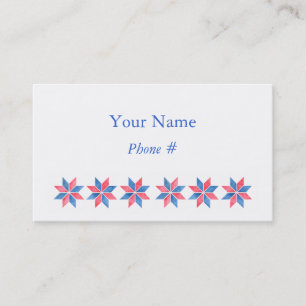 Vorlage für die persönliche Visitenkarte des Desig