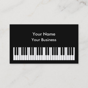 Vorlage für die Piano-Tastatur der Business-Karte Visitenkarte