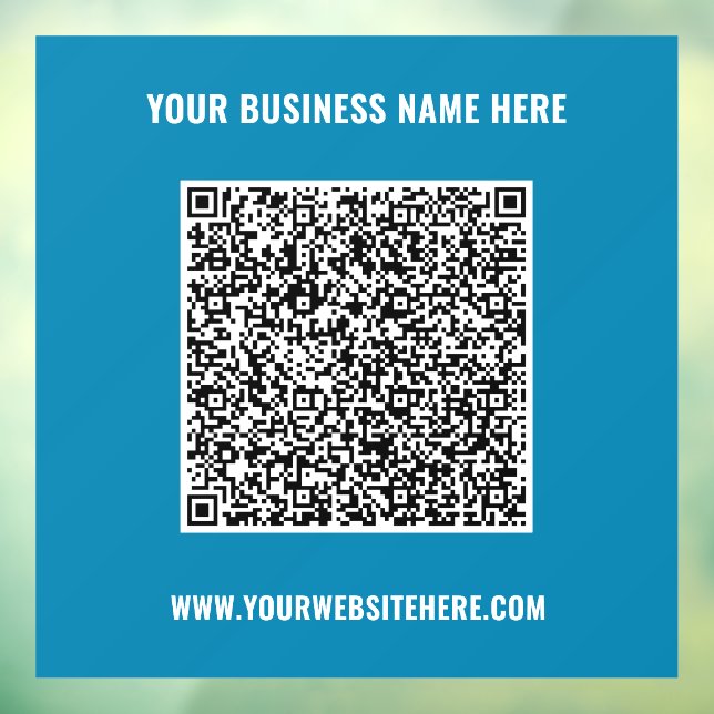 Vorlage für die QR-Codeklassenvorgabe für Geschäft Fensteraufkleber (Blatt 3)