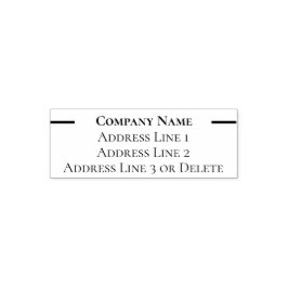 Vorlage für die Rücksendeadresse Permastempel