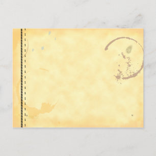 Vorlage für die Schreibmaschine Coffe-Speicherkart Postkarte