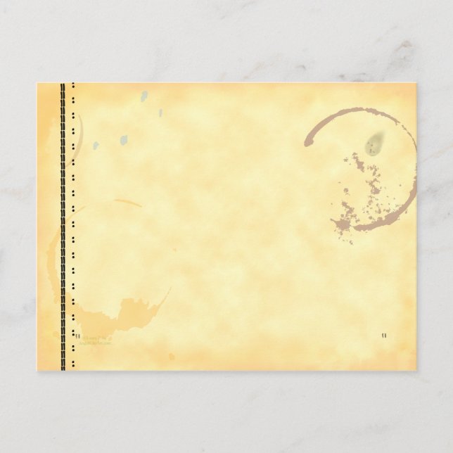 Vorlage für die Schreibmaschine Coffe-Speicherkart Postkarte (Vorderseite)