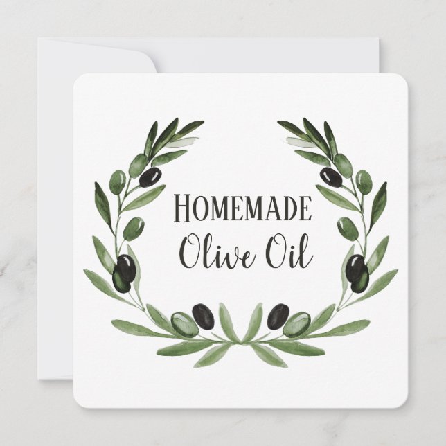 Vorlage für die Verpackung von Olivenölflaschen Pr (Vorderseite)