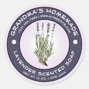 Vorlage für die Vintage, hausgemachte, zentrierte  Runder Aufkleber