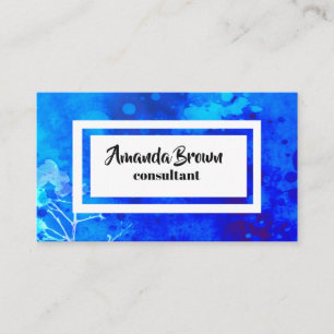 Vorlage für die Visitenkarte der Natur in blau