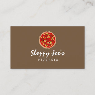 Vorlage für die Visitenkarte eines Pizzaschinenher
