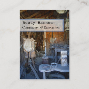 Vorlage für die Visitenkarte für den Bau und den B