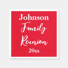 Vorlage für die Wiedersehen in der Familie - Rote  Serviette