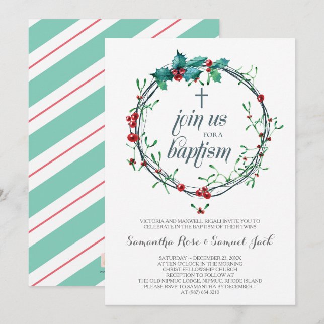 Vorlage für die Wintertaufe (Vorne/Hinten)