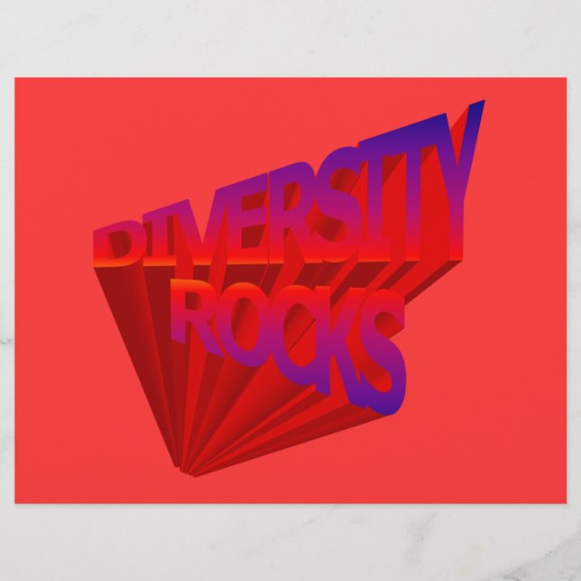 Vorlage für Diversity Rocks Flyer (Vorne)