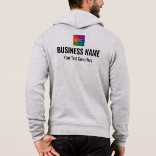 Vorlage für doppelseitige Logos Mens Mitarbeiter-T Hoodie