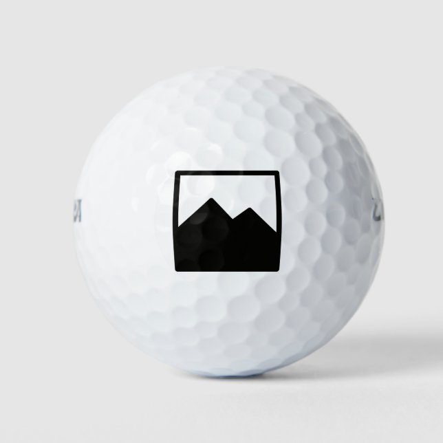 Vorlage für drei Golf Balls-Pakete Golfball (Vorderseite)