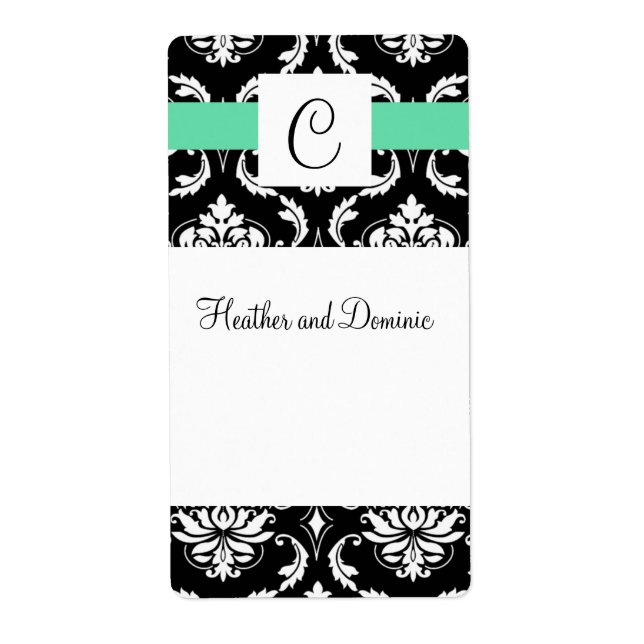 Vorlage für ein benutzerdefiniertes Hochzeitsweinl (Vorne)