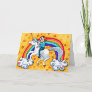 Vorlage für eine Einhornkarte