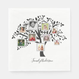 Vorlage für eine Fotocollage-Stammstruktur Persona Serviette