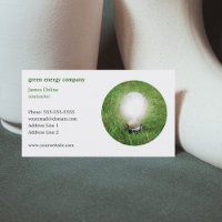 Vorlage für eine Green Energy Business Card