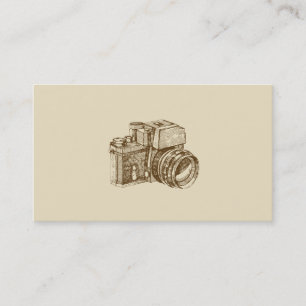 Vorlage für eine Visitenkarte für Vintage-Fotograf
