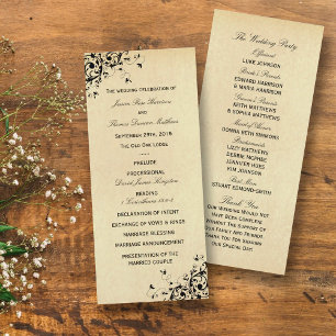 Vorlage für elegante antike Wirbel beim Hochzeitsp
