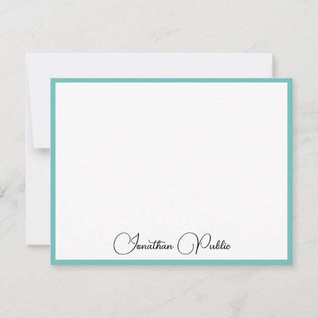 Vorlage für elegante kalligraphische Skriptnamen (Vorderseite)