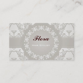 Vorlage für elegante Soft Damask Business Card Visitenkarte