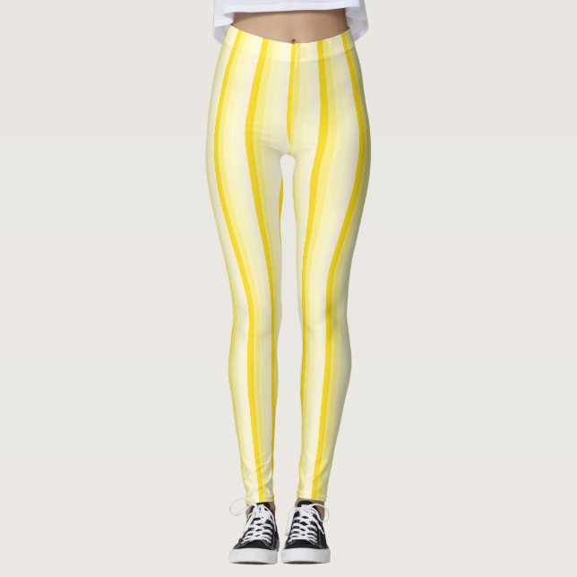 Vorlage für elegante Vanilla Gelbe Farben Leggings (Vorderseite)