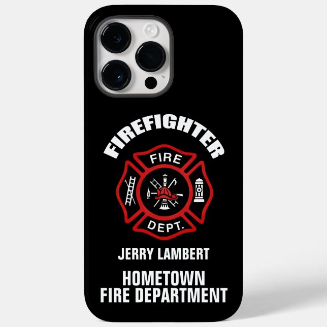 Vorlage für Firefighter-Namen Case-Mate iPhone Hülle (Rückseite)