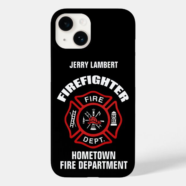 Vorlage für Firefighter-Namen Case-Mate iPhone Hülle (Rückseite)