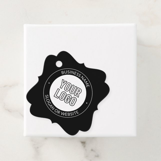 Vorlage für Firmenlogo oder Design und Bearbeitung Geschenkanhänger (Beispiel)