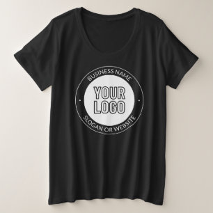 Vorlage für Firmenlogo oder Design und Bearbeitung Große Größe T-Shirt