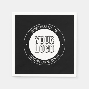 Vorlage für Firmenlogo oder Design und Bearbeitung Serviette