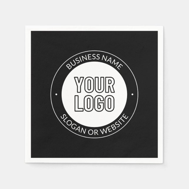 Vorlage für Firmenlogo oder Design und Bearbeitung Serviette (Vorderseite)