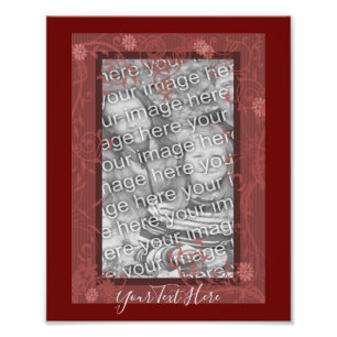 Vorlage für florale Designrahmen Fotodruck