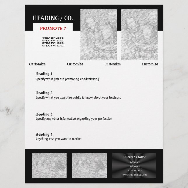 Vorlage für Flyer - Erstellen Sie Ihre eigene (Vorne)